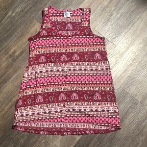 Women’s Blue Crush Button Tank Top Sz S